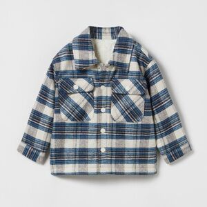 Zara Fleece Plaid Overshirt